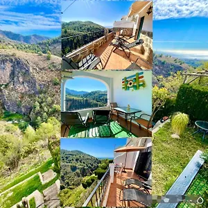 Axarquia 1, Terraza Privada Con Vistas A La Montaña Rio Y Al Mar Apartamento Frigiliana